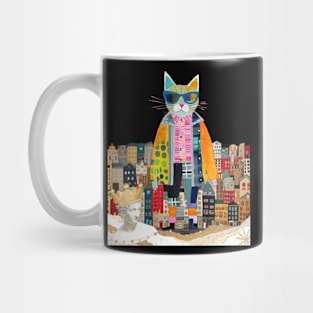 Modern cat art Mug